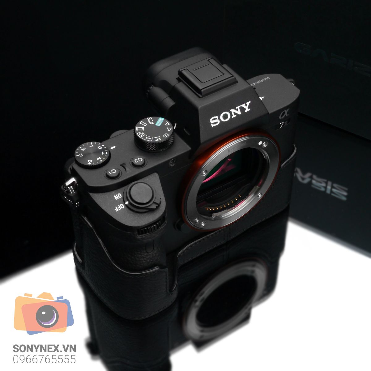 Bao da Sony A7 II/A7R II Đen | Gariz | Hàng Nhập khẩu