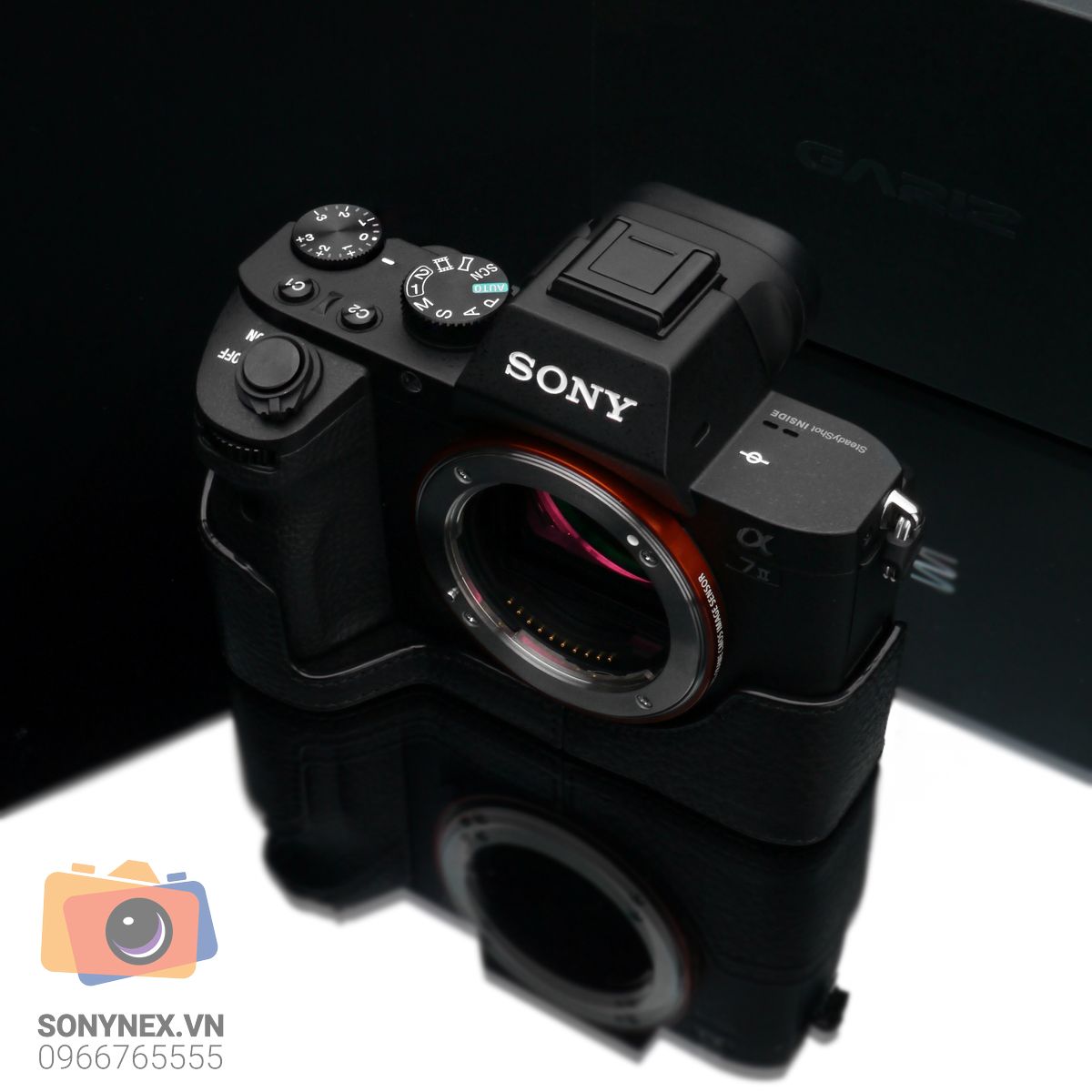 Bao da Sony A7 II/A7R II Đen | Gariz | Hàng Nhập khẩu