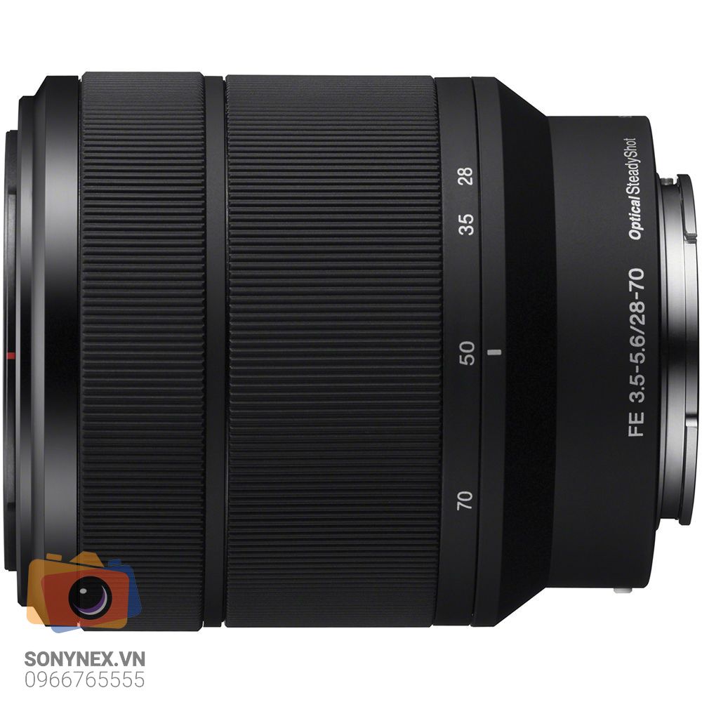 Sony FE 28-70mm F3.5-5.6 OSS | Ống kính zoom đa dụng chính hãng - mặt sau và phụ kiện đi kèm