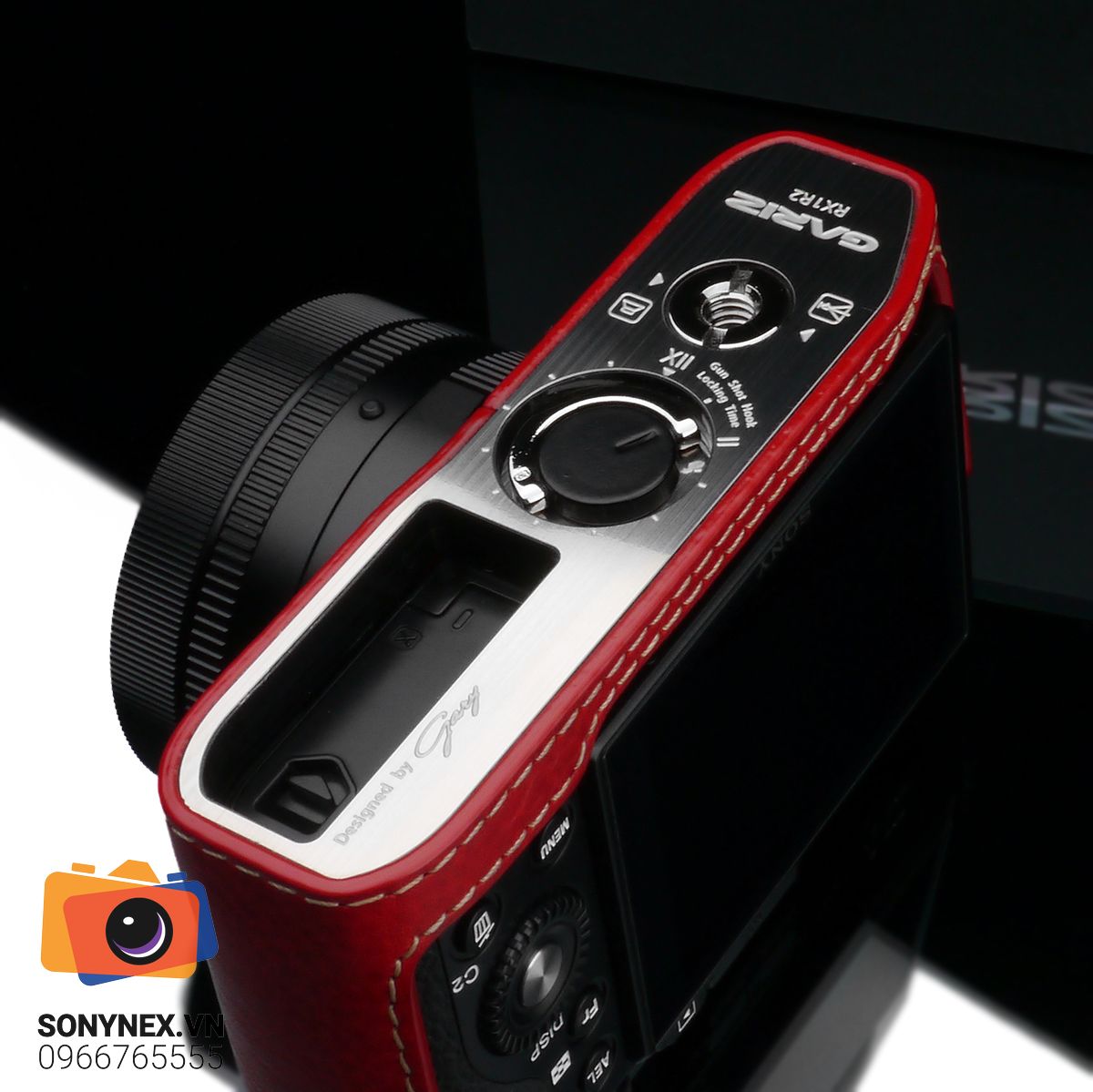 Bao da Sony RX1 / RX1R / RX1R2 Đỏ | Gariz | Chính hãng - khả năng kết nối thiết bị