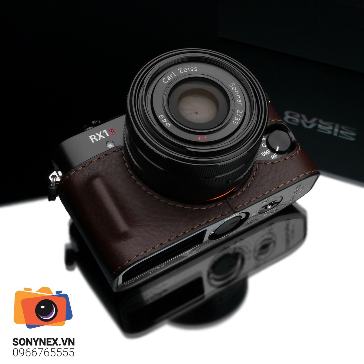 Bao da Sony RX1 / RX1R / RX1R2 Nâu Đậm | Gariz | Chính hãng - thiết kế và phụ kiện
