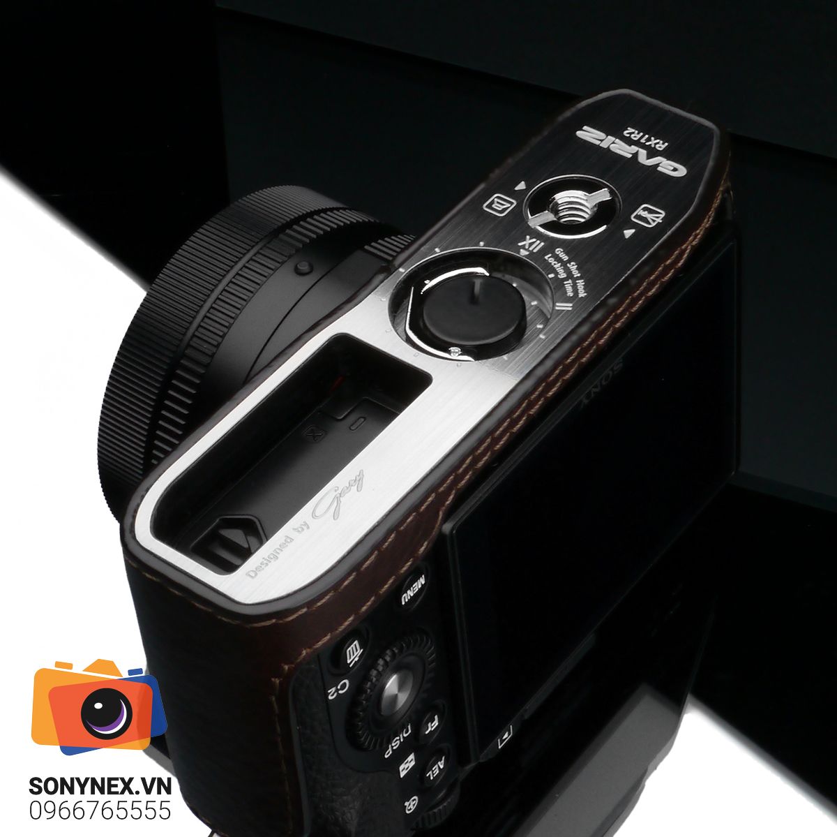 Bao da Sony RX1 / RX1R / RX1R2 Nâu Đậm | Gariz | Hàng Nhập khẩu