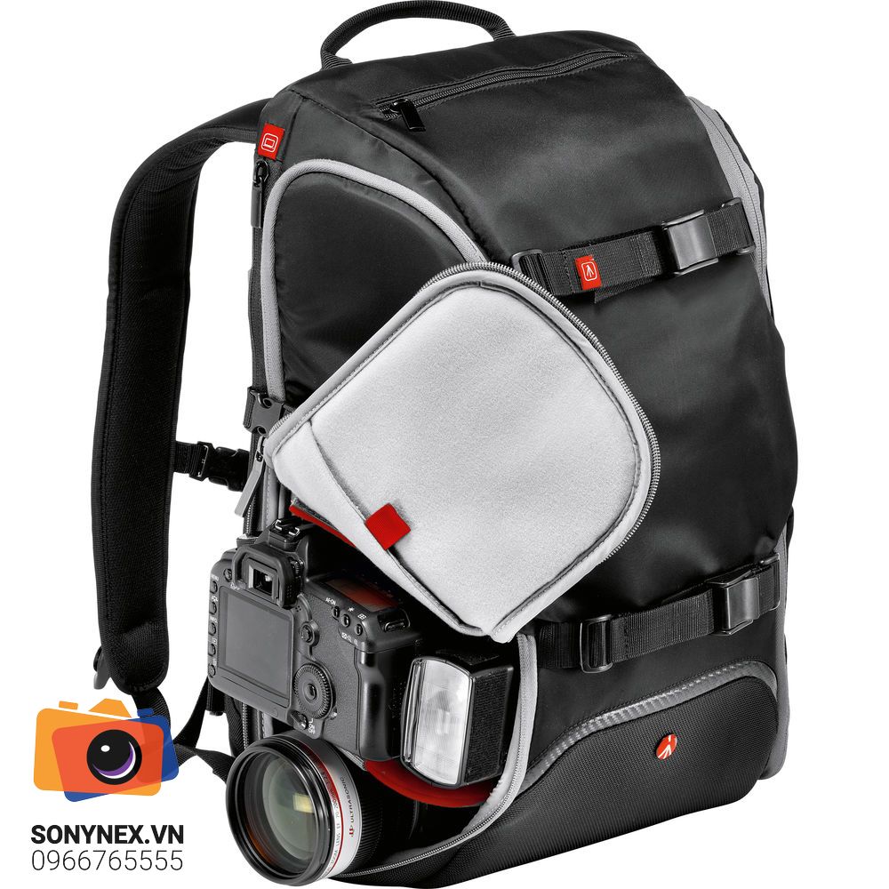 Balo máy ảnh Manfrotto Travel Backpack | Đen | Chính hãng