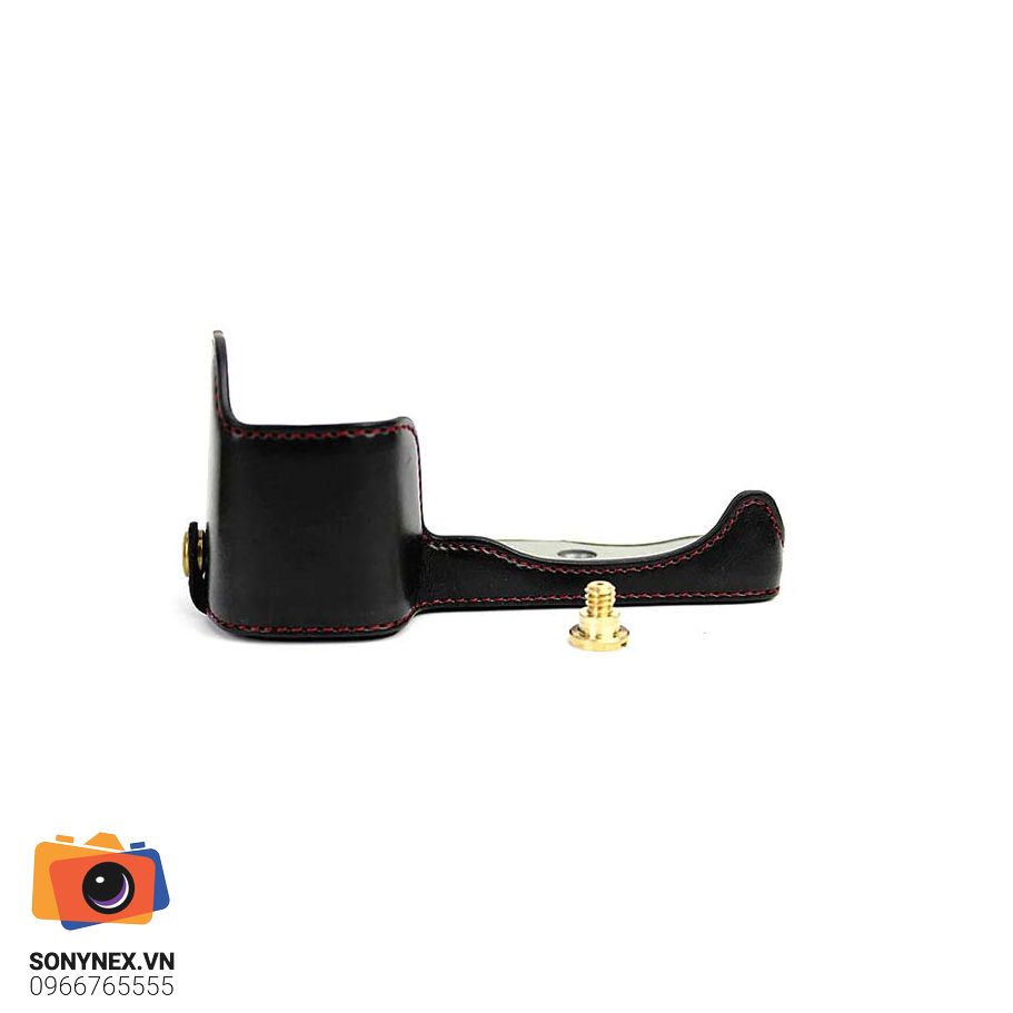 Bao da Sony A6000 A6100 A6300 A6400 - Halfcase Đen | Chính hãng - cấu hình hộp sạc