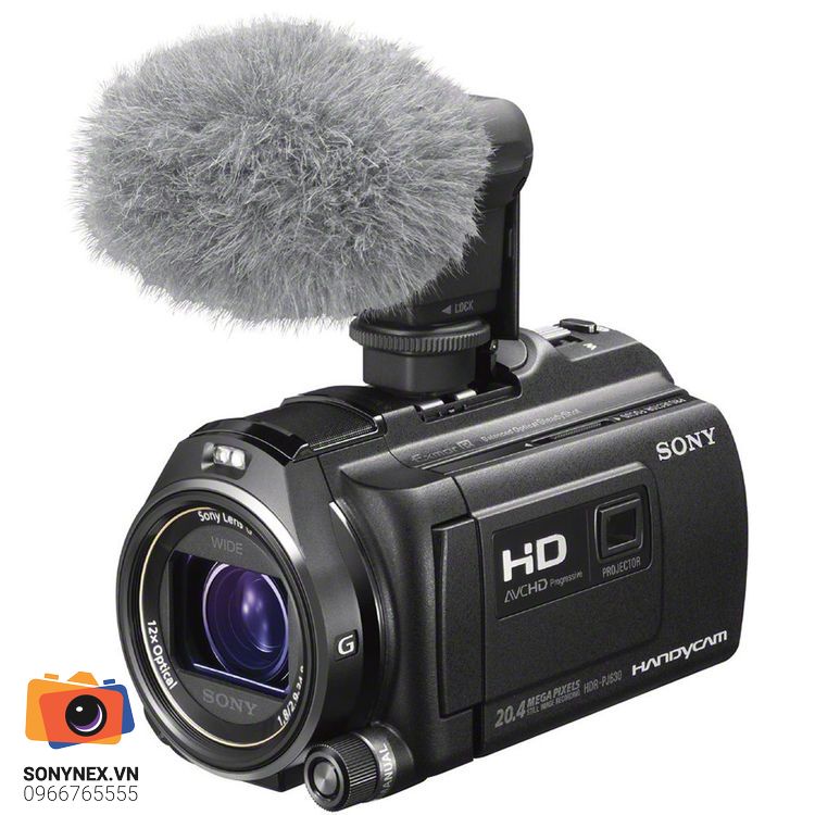 Microphone âm thanh Stereo Sony ECM-XYST1M | Chính hãng - mặt sau và phụ kiện đi kèm