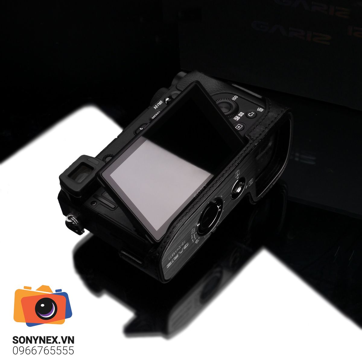 Bao da Sony A6300/A6400 Đen | Gariz | Hàng Nhập khẩu