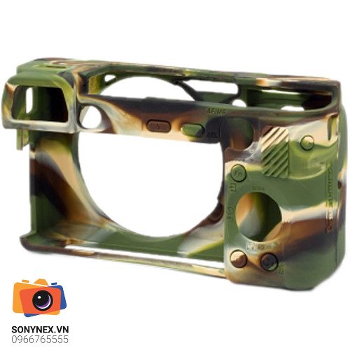 Vỏ bảo vệ máy ảnh Easy Cover A6300 | Thiết kế camo | Chính hãng - cấu hình hộp sạc