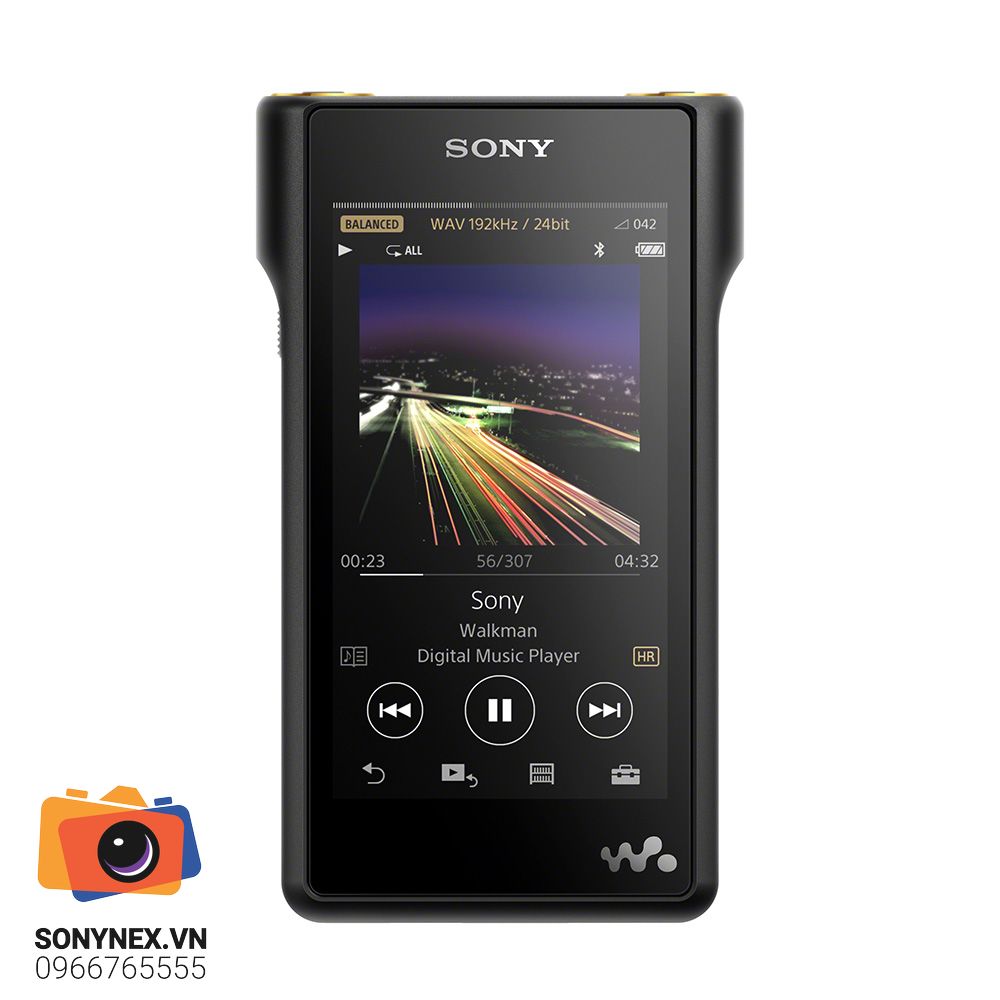Máy nghe nhạc Sony NW-WM1A Hi-Res Walkman | Chính hãng - mặt sau và phụ kiện đi kèm