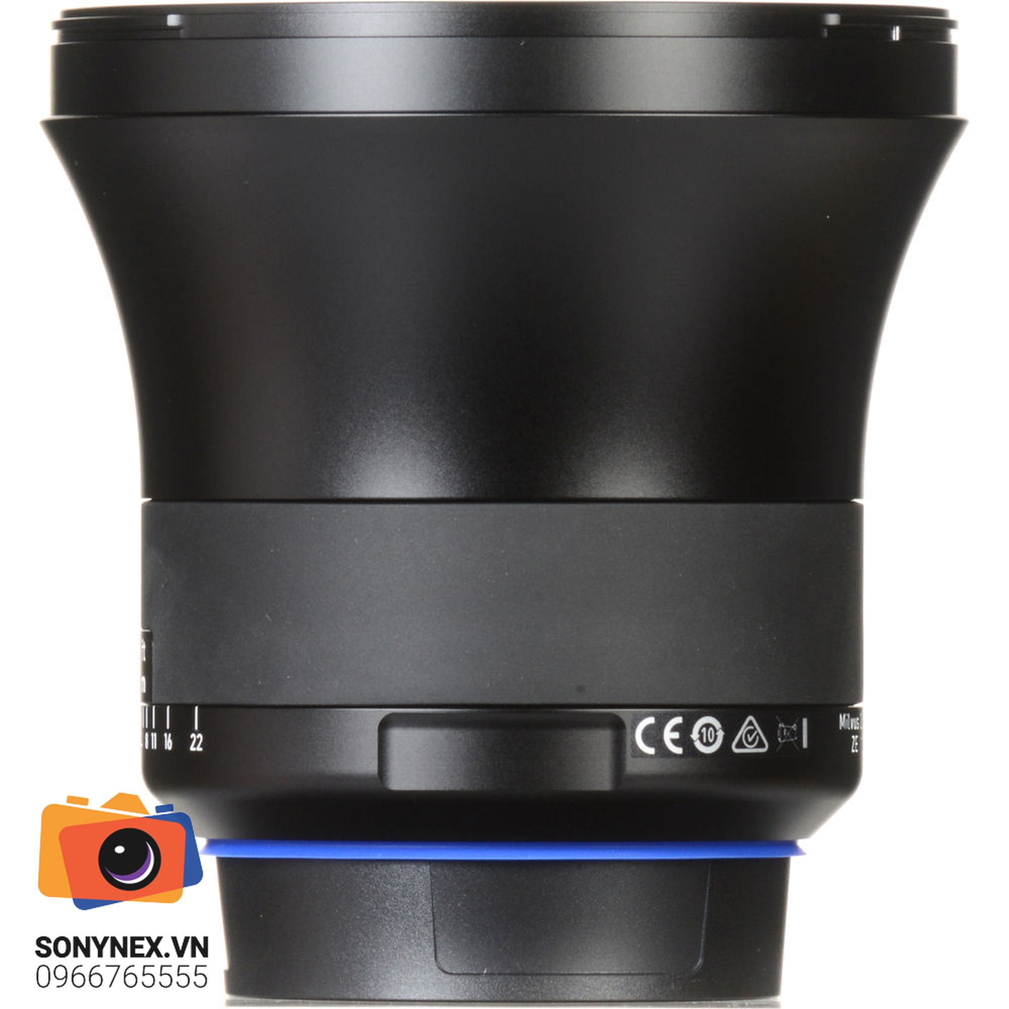 Ống kính Zeiss Milvus 15mm f/2.8 ZE Canon EF | Chính hãng - mặt sau và phụ kiện đi kèm