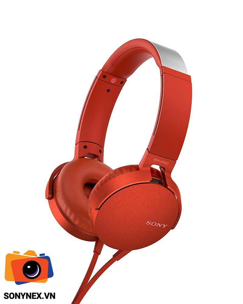 Tai nghe Sony MDR-XB550AP EXTRA BASS | Chính hãng | Đỏ