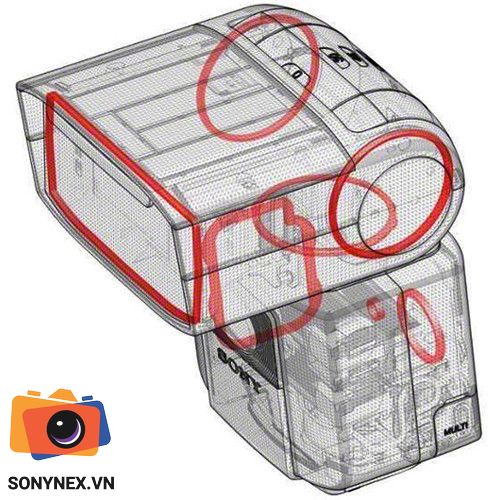 Đèn Flash Sony HVL-F45RM | Chính hãng, Công suất cao, Điều khiển - cấu hình hộp sạc