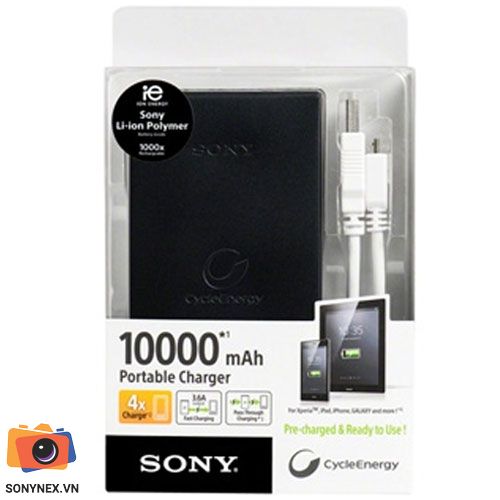 Pin dự phòng Sony V10 - 10.000 mAh | Đen | Hàng chính hãng