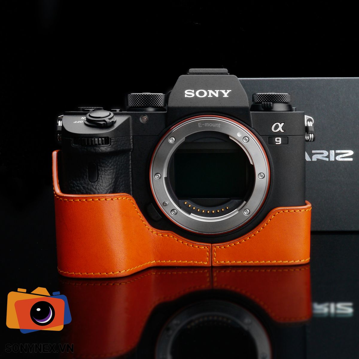 Bao da Sony A7M3/A7R3/A9 Da Cam | Gariz | Hàng Nhập khẩu