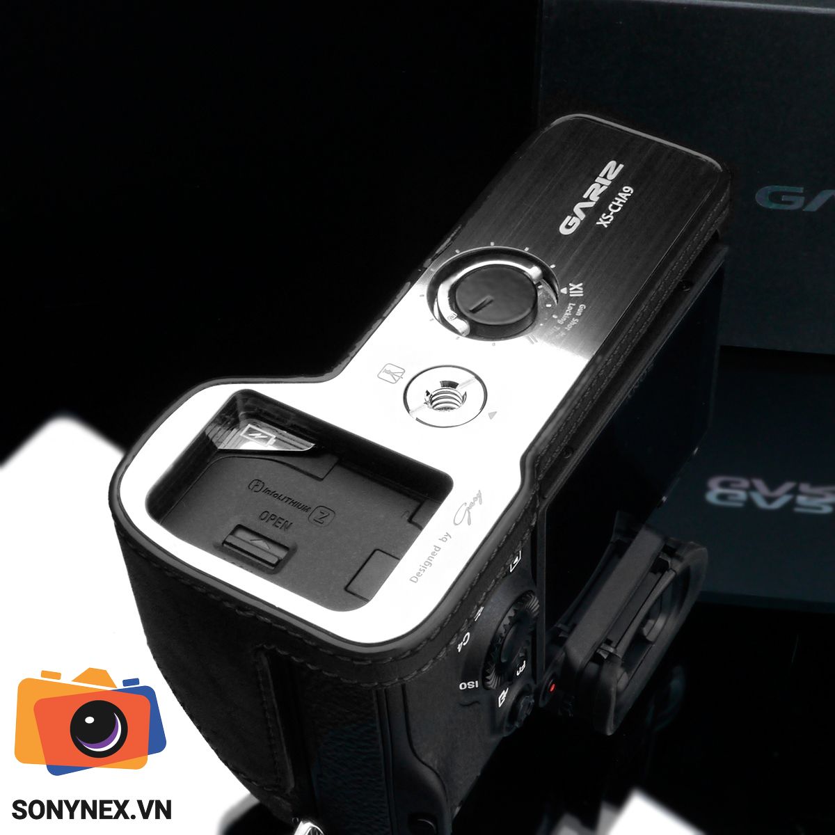 Bao da Sony A7M3/A7R3/A9 Đen | Gariz | Chính hãng - cấu hình hộp sạc