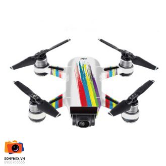 Bộ decal DJI Spark + Remote + 3 pin | Chính hãng - cấu hình hộp sạc