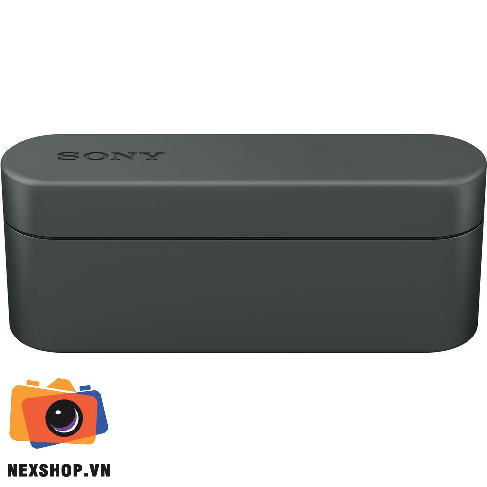 Tai nghe không dây chống ồn Sony WF-1000X | Đen | Chính hãng - mặt sau và phụ kiện đi kèm
