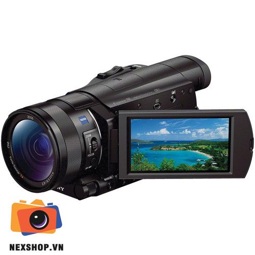 Máy quay FDR-AX100E 4K | Chính hãng - cấu hình hộp sạc