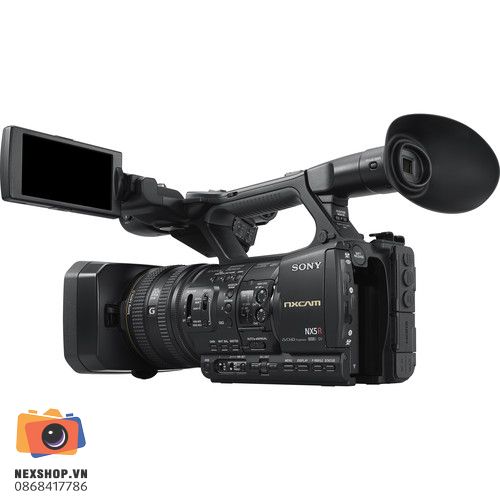 Máy quay chuyên nghiệp Sony NX5R | Chính hãng - mặt sau và phụ kiện đi kèm