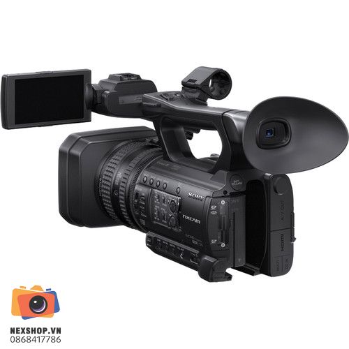 Máy quay chuyên nghiệp Sony NX100 | Chính hãng - mặt sau và phụ kiện đi kèm