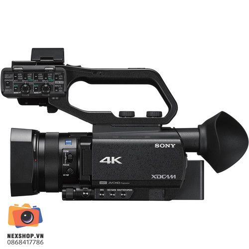 Máy quay chuyên nghiệp Sony PXW-Z90V | Chính hãng - mặt sau và phụ kiện đi kèm