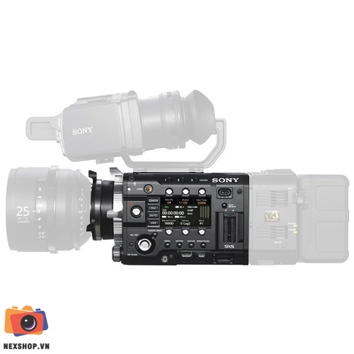 Máy quay chuyên nghiệp Sony F55 | Chính hãng - mặt sau và phụ kiện đi kèm