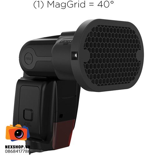 Tấm tổ ong cho đèn Flash Magmod MagGrid | Chính hãng - mặt sau và phụ kiện đi kèm