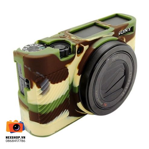 Bao Silicon máy ảnh Sony Rx100M3 - Rx100M4 - Rx100M5 | Camo | Nhập khẩu