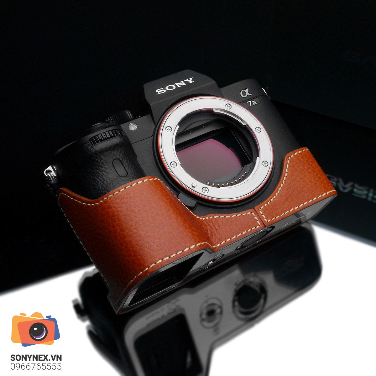Bao da Sony A7M3/A7R3/A9 Nâu nhạt | Gariz | Chính hãng - thiết kế và phụ kiện