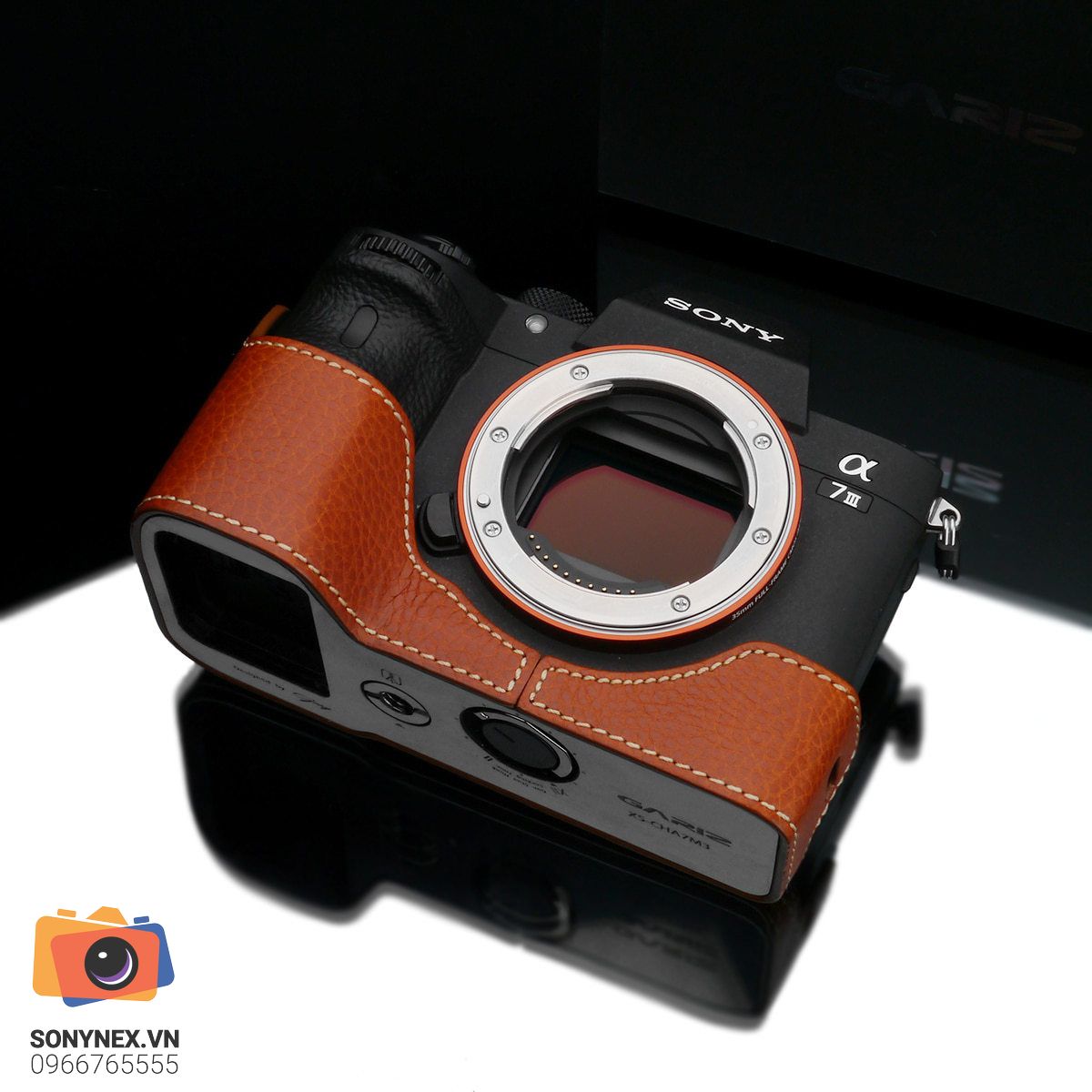 Bao da Sony A7M3/A7R3/A9 Nâu nhạt | Gariz | Chính hãng - khả năng kết nối thiết bị