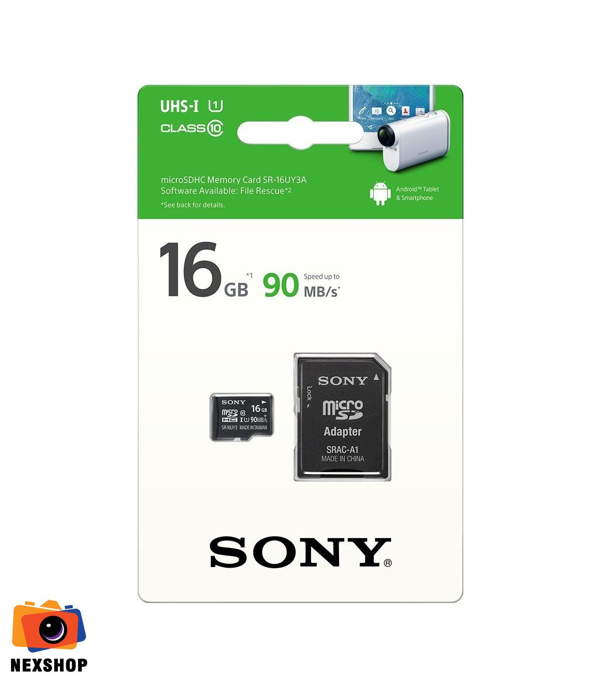 Thẻ nhớ MicroSD Sony 16GB | Tốc độ 90MB/s | Chính hãng - cấu hình hộp sạc