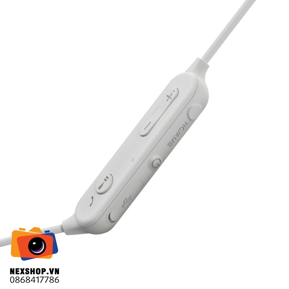 Tai nghe In-ear thể thao không dây WI-SP-600 | Màu trắng | Chính - mặt sau và phụ kiện đi kèm