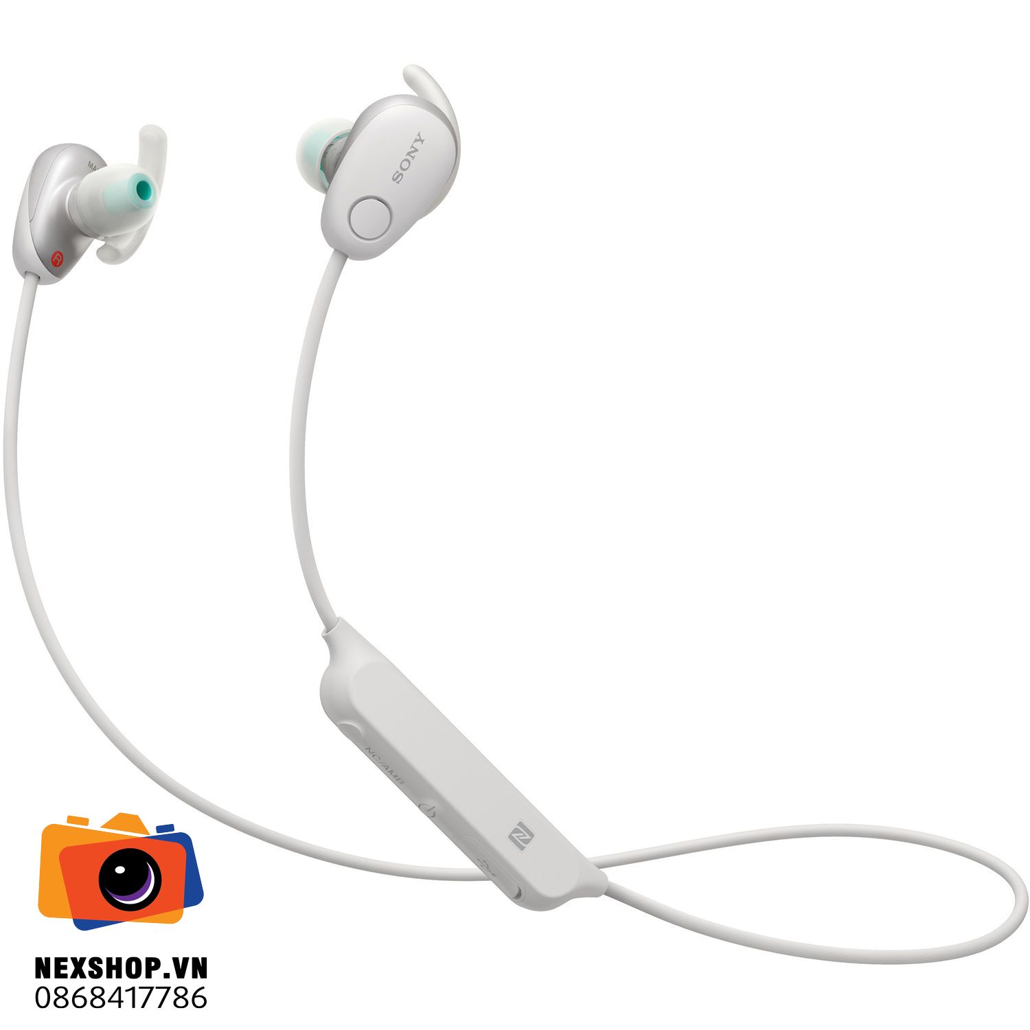 Tai nghe In-ear thể thao không dây WI-SP-600 | Màu trắng | Chính - thiết kế và phụ kiện