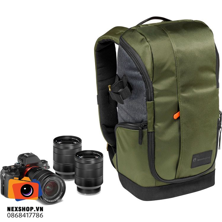Balo máy ảnh và laptop Manfrotto Street CSC Backpack | Chính hãng - cấu hình hộp sạc