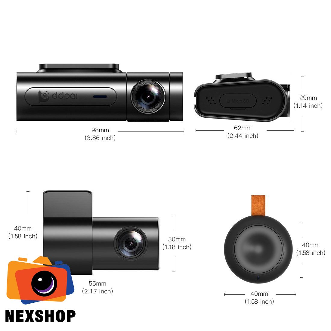Camera Hành trình Ddpai X2 Pro - Bảo hành 2 năm