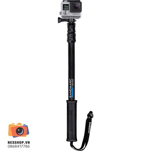 Gậy cầm tay Sandmarc Pole Black Edition cho Gopro và các máy quay có ngàm tương đương | Chính hãng