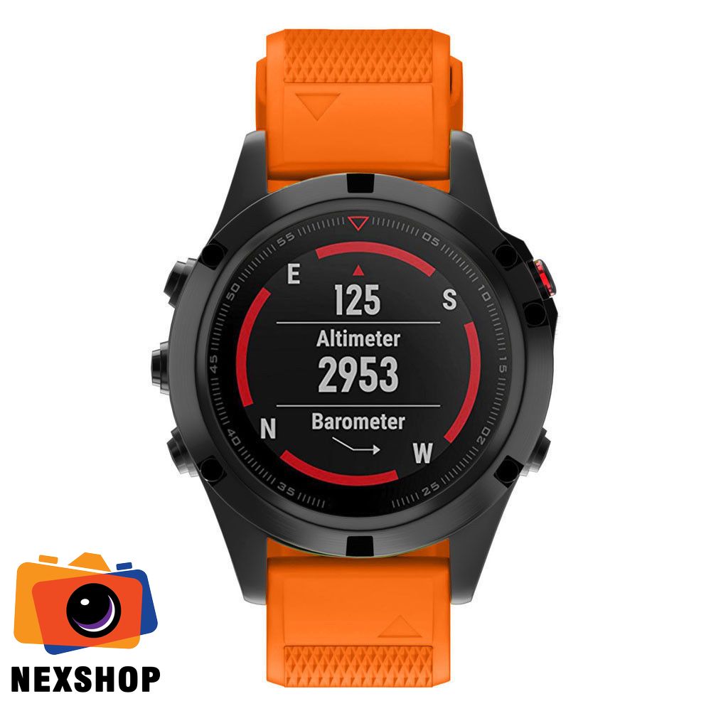 Dây đeo Fenix 5 màu cam 22mm | Chính hãng - khả năng kết nối thiết bị