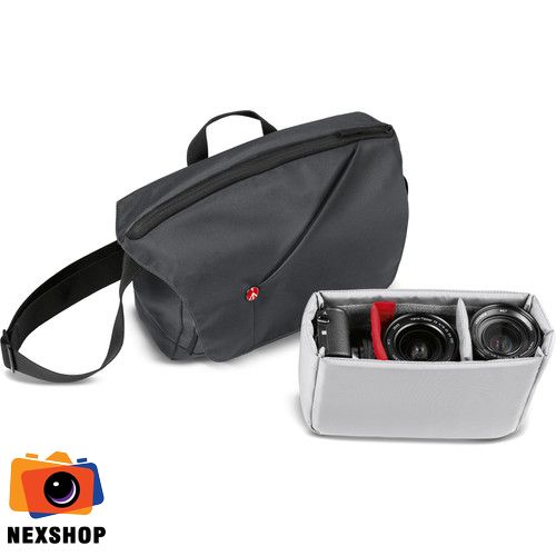 Túi máy ảnh Manfrotto NX Messenger for CSC | Màu Xám | Chính hãng - cấu hình hộp sạc