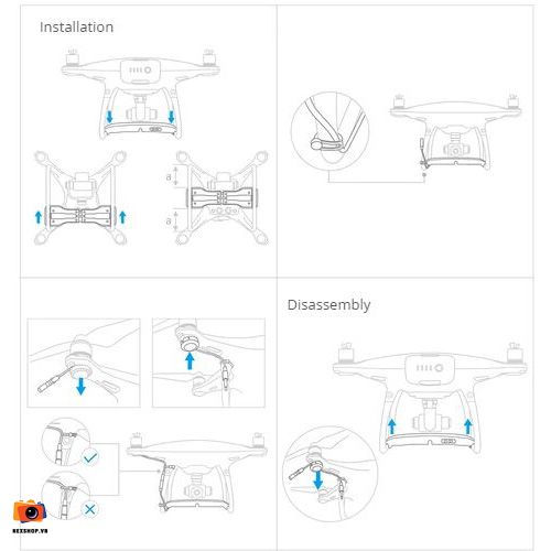 Hệ thống vận chuyển hàng hóa Phantom 4 | Nhập khẩu chính hãng - khả năng kết nối thiết bị