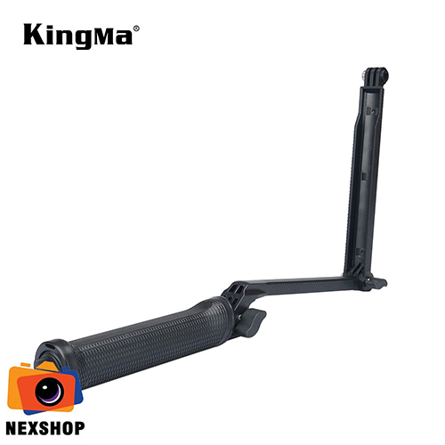Gậy 3 Khúc Kingma Cho Gopro | Nhập Khẩu Chính Hãng - mặt sau và phụ kiện đi kèm