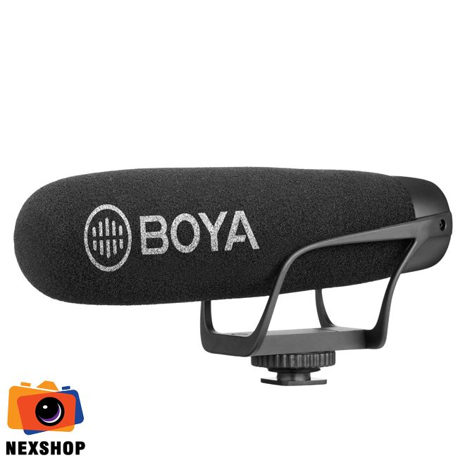 Mic thu âm máy ảnh Boya BY-BM2021 | Chính hãng - cấu hình hộp sạc