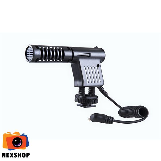 Mic thu âm máy ảnh Boya BY-VM01 | Chính hãng - mặt sau và phụ kiện đi kèm