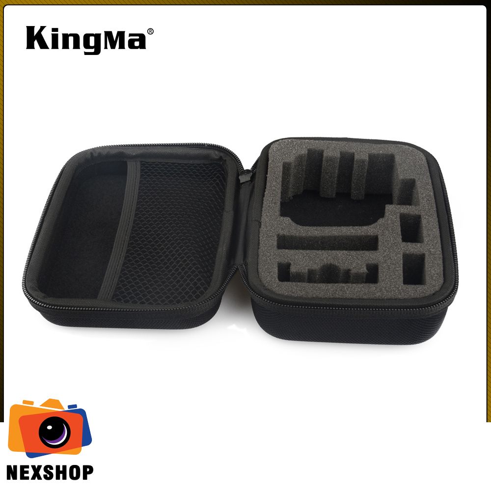 Hộp Chống Sốc GoPro 8/9/10 Kingma | Nhập Khẩu Chính Hãng - mặt sau và phụ kiện đi kèm