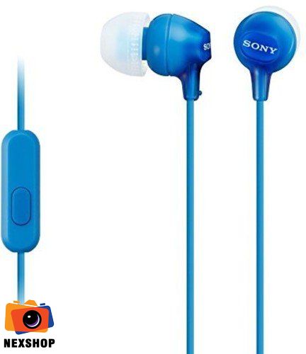 Tai nghe In-ear MDR-EX15AP Xanh Dương | Chính hãng - cấu hình hộp sạc
