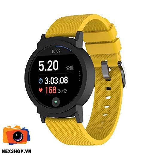 Dây đồng hồ cao su | Vàng | 20mm | Vivoactive / Vivomove HR/ Forunner 645 | Nhập khẩu