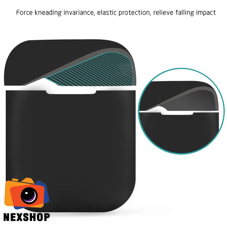 Bảo vệ Silicon cho AirPods | Màu Đỏ | Chính hãng | nexshop.vn - khả năng kết nối thiết bị