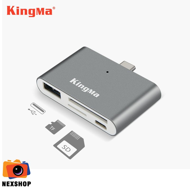 Đầu đọc thẻ nhớ đầu USB Type-C Kingma cho Smartphone | Nhập khẩu