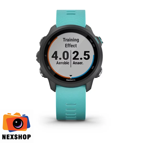 Đồng hồ sức khỏe Garmin Forerunner 245 Music | Black/Aqua | Chính hãng