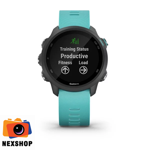 Đồng hồ sức khỏe Garmin Forerunner 245 Music | Black/Aqua | Chính hãng