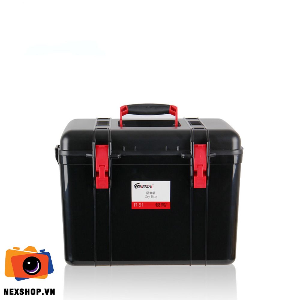 Hộp chống ẩm Eirmai ER R51 | Màu đen | Nhập khẩu | Chính hãng - mặt sau và phụ kiện đi kèm