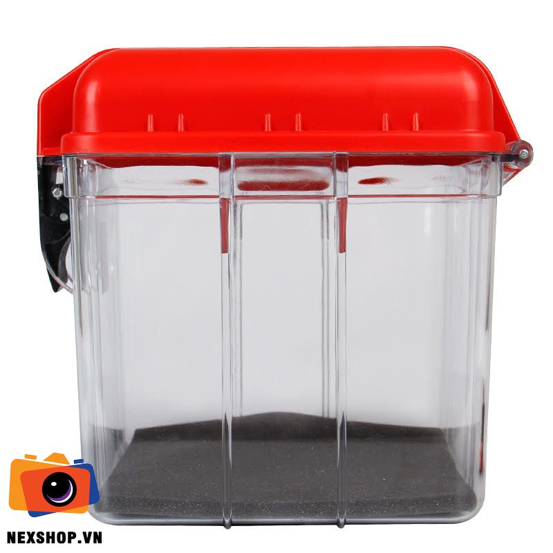 Hộp chống ẩm Eirmai ER R15 | Màu đỏ | Nhập khẩu | Chính hãng - mặt sau và phụ kiện đi kèm